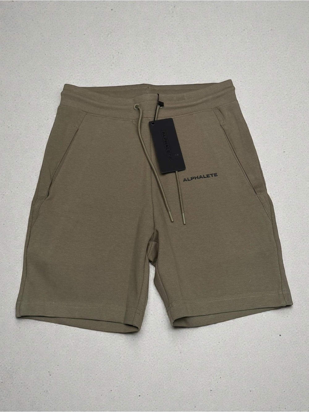 Alphalete Men's Olive Green Performance Shorts
